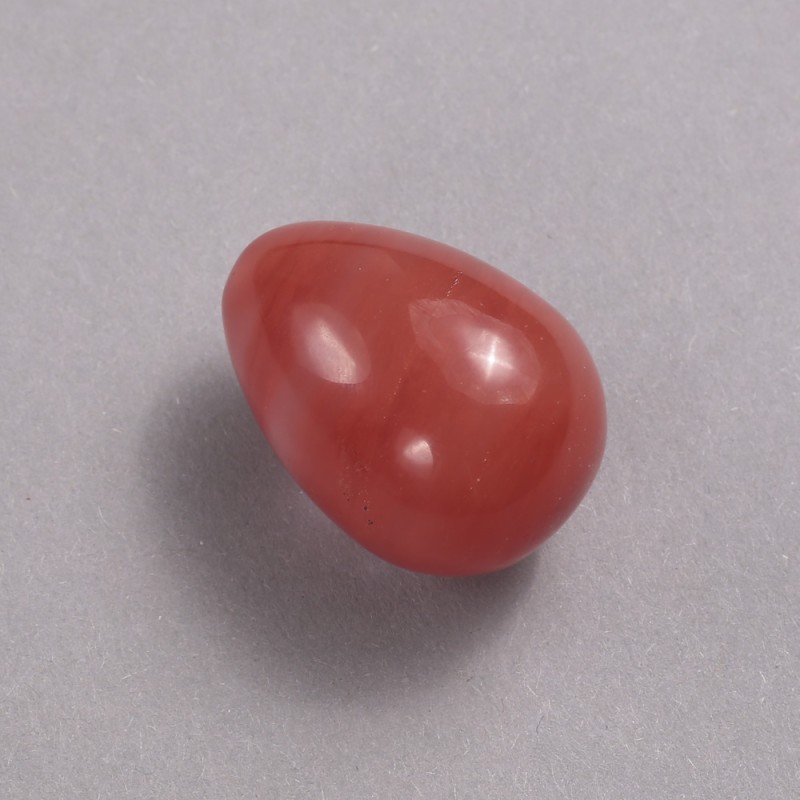 Suvenýrové vejce z melounového turmalínu, průměr 35×25 mm+