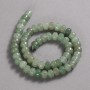 Korálky na niti z přírodního kamene nefrit, hladké rondely, průměr 9×7 mm, délka 39 cm