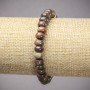 Náramek z jaspisu Mukait na gumičce, průměr 6×4 mm, délka 18 cm ±
