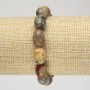 Náramek na gumičce z přírodního kamene marockého achátu, průměr 10×14 mm+