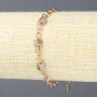Náramek Xuping s pozlacením 18K se štrasami, tloušťka 4 mm, délka 17–21 cm