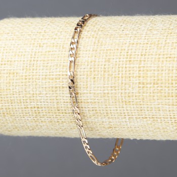 Náramek Xuping s pozlacením 18K, tloušťka 3,5 mm, délka 19 cm