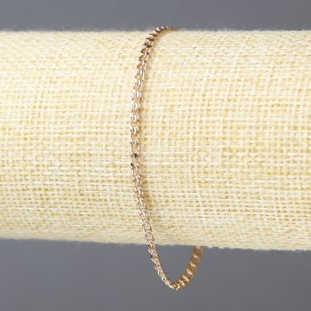 Браслет Xuping Позолота 18К з білими стразами, товщина 3мм + -, довжина 18см +