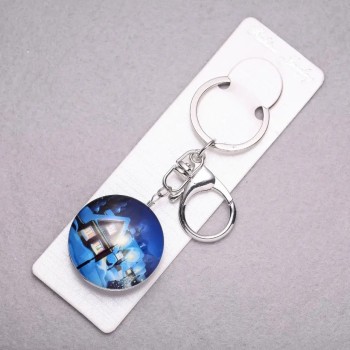 Přívěšek na klíče k Novému roku – Domeček sídlo Santa Claus, délka 10 cm