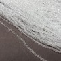 Korálky Český křišťál na vlascové niti bílé průhledné brusované rondely, průměr 3×2,5 mm, délka 36 cm +/-