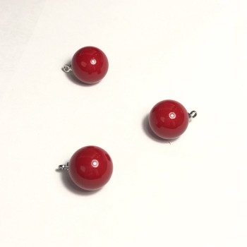 Přívěšek «Perla» (plastový), průměr 12 mm, balení 10 ks