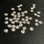 Kovové komponenty – korálek-vložka Smajl, průměr 6×3 mm, balení 20 g, 46 ks +