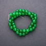 Korálky z chrysoprasu na niti, hladká kulička, průměr 8 mm (+/-), délka 38 cm
