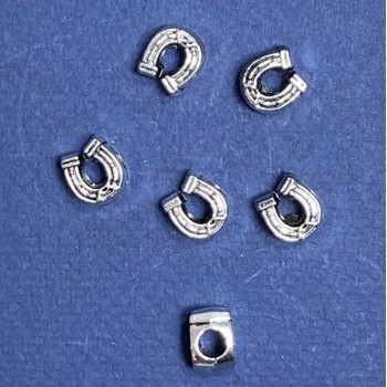 Pandora korálek podkova 9×11 mm, průměr 5 mm, fasetovaný 20 g ±9 ks