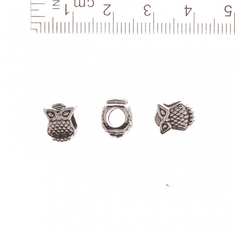 Korálek Pandora Sova 10×8 mm, průměr dílky 5 mm, balení 20 g +/- 13 ks