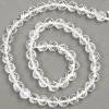 Korálky z přírodního kamene – horský křišťál, broušené kuličky, průměr 8 mm, délka 39 cm +