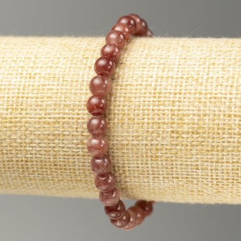 Náramek z imitace selenitu na gumičce