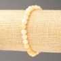 Náramek na gumičce perleť (umělý akryl) hladká korálka o průměru 6 mm ±, délka 18 cm ±