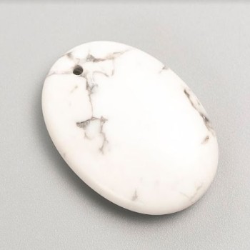 Přívěšek oválného tvaru z chalcedonu, rozměr 35×25 mm
