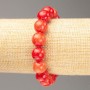 Náramek na gumičce Korál (umělý akryl), průměr 12,5 mm, délka 18 cm