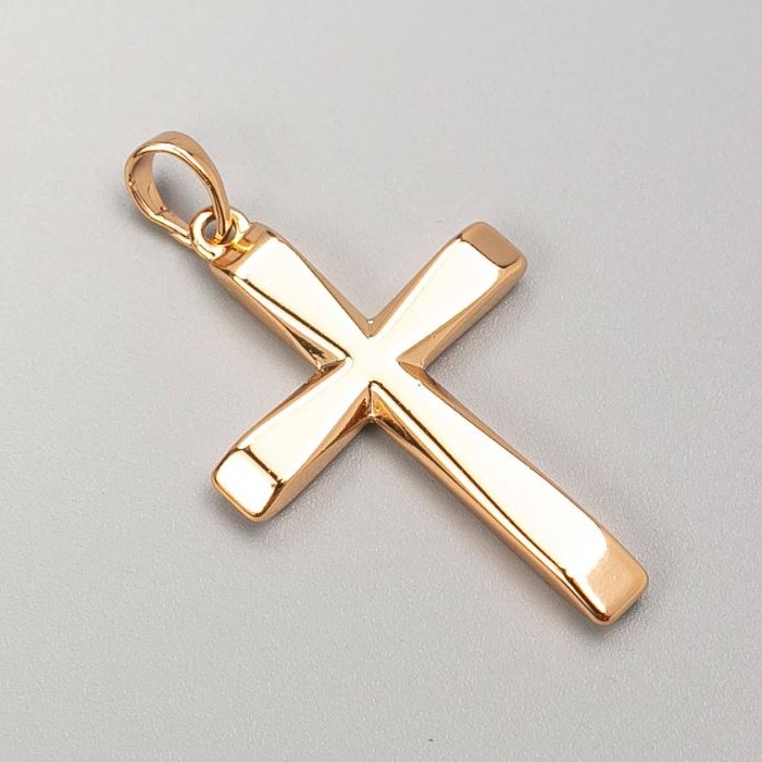 Přívěšek Xuping kříž pozlacený 18K, rozměry 34×22 mm+