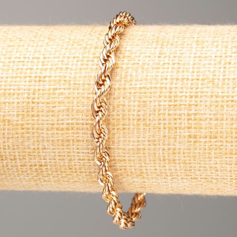 Náramek Xuping pozlacení 18K, délka 19 cm, tloušťka 5 mm+