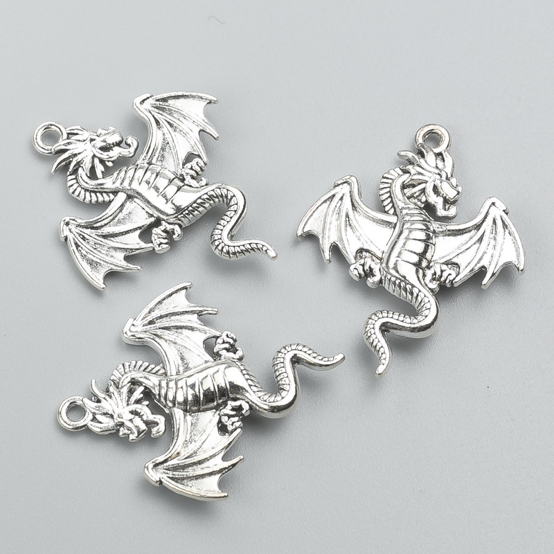 Přívěšek Drak 33×26 mm, balení 6 ks ± 20 g