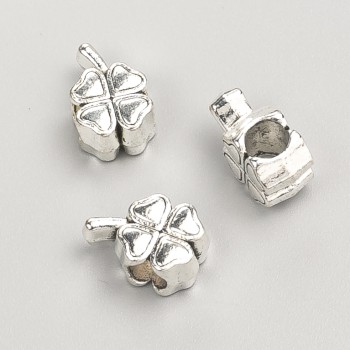 Pandora korálek, průměr 8×6 mm, balení 20 g, 12 ks ± kovová barva 'stříbro'
