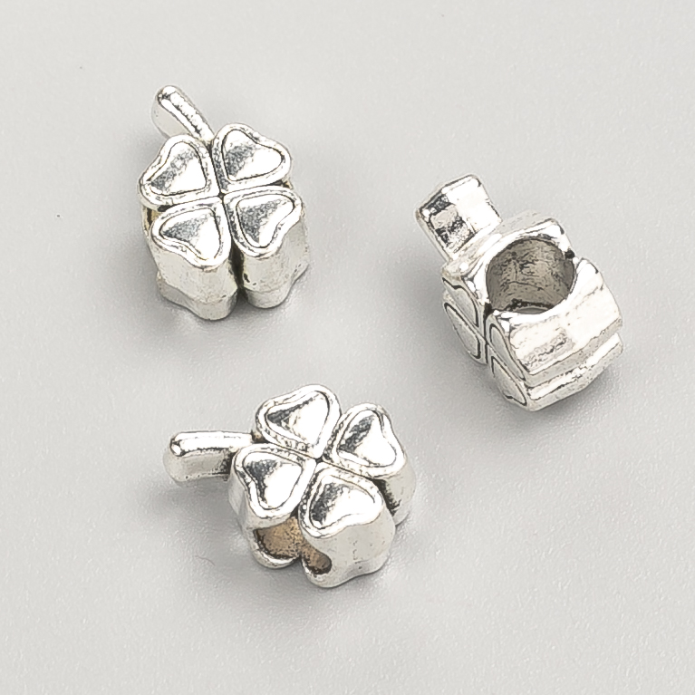 Pandora korálek, průměr 8×6 mm, balení 20 g, 12 ks ± kovová barva 'stříbro'