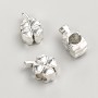 Pandora korálek, průměr 8×6 mm, balení 20 g, 12 ks ± kovová barva 'stříbro'