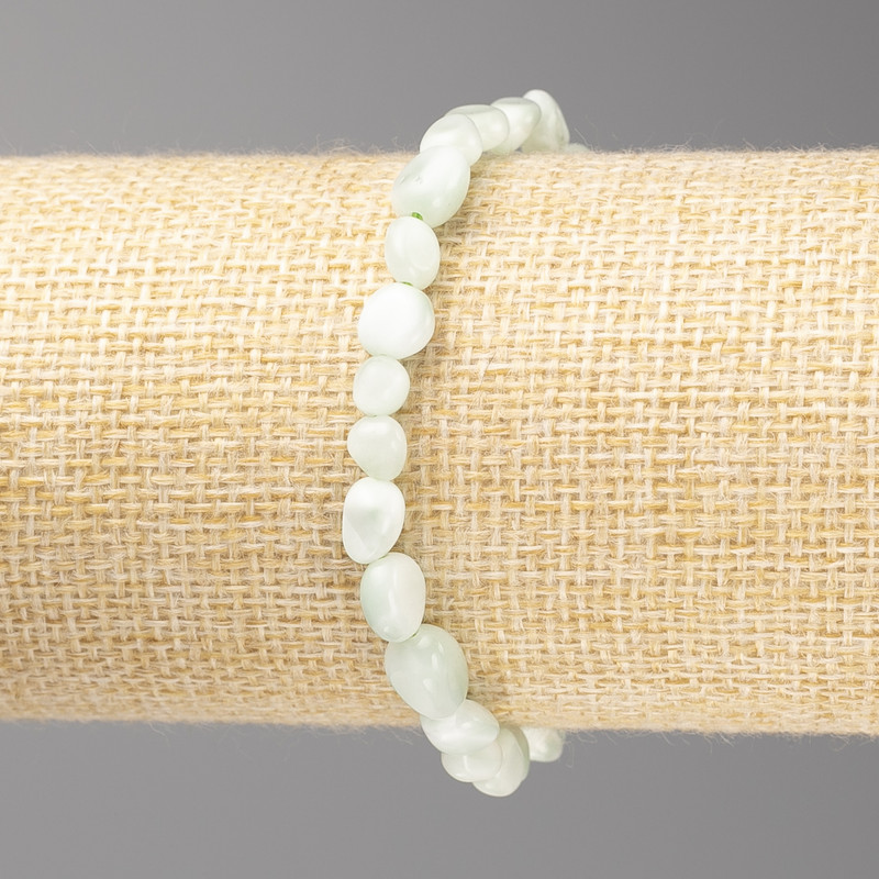 Náramek z přírodního larimaru, galetové korálky, průměr 7×6 mm ±, délka 18 cm ± (elastický)