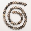 Korálky ze Slunečního kamene, hladké kuličky na niti, průměr 7,5 mm, délka 39 cm