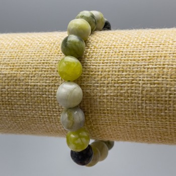 Náramek «Ofit» (umělý akryl) hladký korálek, průměr 10,5 mm, délka 18 cm (elastický)