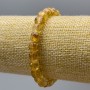 Náramek z citrínu, brusované kostky z přírodního citrínu, průměr 7 mm, délka 18 cm (elastický)