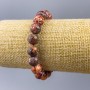 Náramek oceánský jaspis (umělý akryl), hladké korálky, průměr 10 mm, délka 18 cm (elastický)