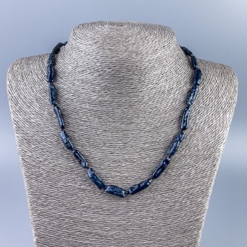 Náhrdelník z přírodních černých barokních perel, průměr 17×6 mm, délka 48 cm +