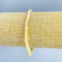 Náramek z tonované žluté perleti, diskové korálky 4×2 mm, délka 18 cm (elastický)