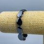 Náramek z hematitu – oválné korálky 18×13×5 mm, délka 18 cm (elastický)