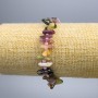 Náramek z turmalínu, čipy ve tvaru jehly, rozměry čipu 12 × 3 mm ±, s korálkami o průměru cca 2 mm, délka 18 cm (elastický).