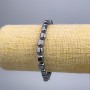 Náramek z hematitu – barilové korálky, průměr 8×7×5 mm, délka 18 cm (elastický)
