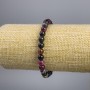 Náramek z turmalínu (umělý) – hladké korálky, průměr cca 6 mm, délka 18 cm, elastický