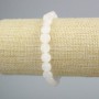 Náramek z horského křišťálu, broušené mince, průměr 8,5 mm, délka 18 cm (elastický)
