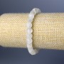 Náramek z horského křišťálu, broušené kubické korálky, průměr cca 7,5 mm, délka 18 cm (na elastické šňůrce)