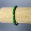 Браслет Хризопраз натуральний камінь гранований кубик, діаметр 5, 5мм+-, довжина 18см (стрейч)