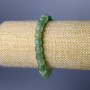 Náramek z nefritu, broušené kubické korálky, průměr 7 mm, délka 18 cm (elastický)