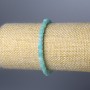 Náramek z amazonitu, přírodní kámen, broušený kubický korálek, průměr 4 mm, délka 18 cm (elastický)