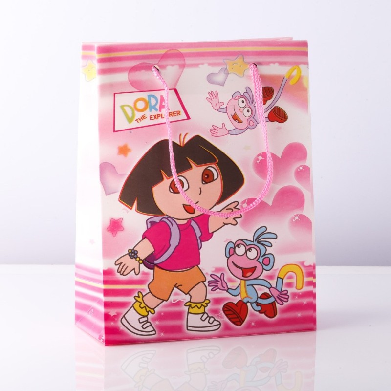 Dárková taška pro děti (plast) DORA (Dora), balení 6 ks