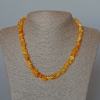 Намисто Бурштин крихта, діаметр 7х4мм+-, довжина 45см+
