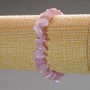 Náramek z kunzitu, přírodní kámen, drobné kamínky, průměr 8×4 mm ±, délka 18 cm (elastický)