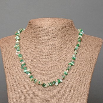 Náhrdelník mix přírodních kamenů, korálky o velikosti 8×4 mm, délka 48 cm