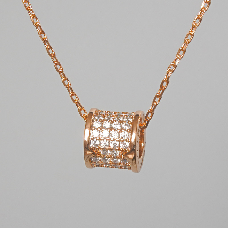 Řetízek Xuping s přívěskem z bílých krystalů, průměr 7×8 mm, délka 41–44 cm, tloušťka 1 mm