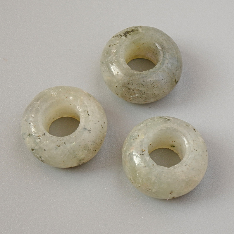 Pandora korálek z labradoritu, přírodní kámen, průměr 14×7 mm, průměr dírky 5,8 mm+