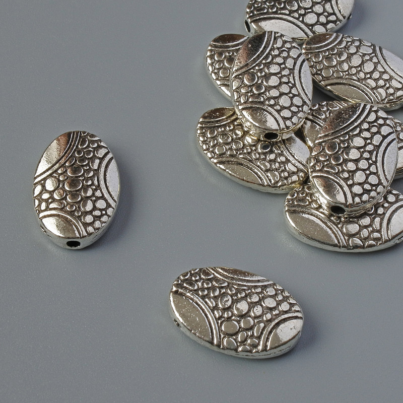 Korálka-vložka, průměr 10×15×3 mm ± balení 12 ks ± 20 g