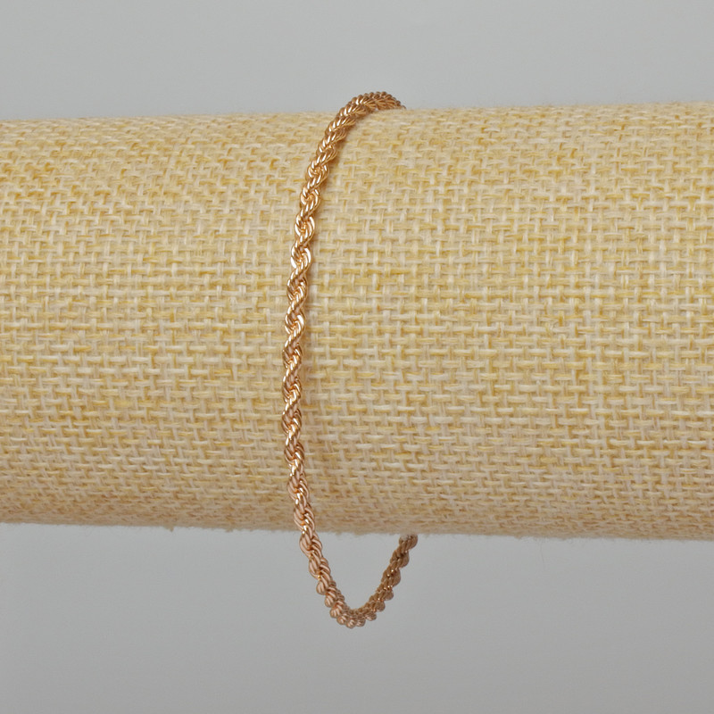 Náramek Xuping s pozlacením 18K, délka 19 cm, tloušťka 2,5 mm+