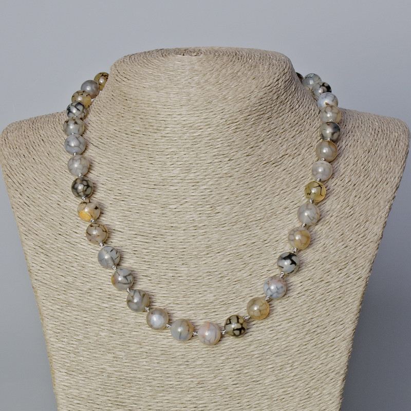 Náhrdelník Dračí žíla z achátu